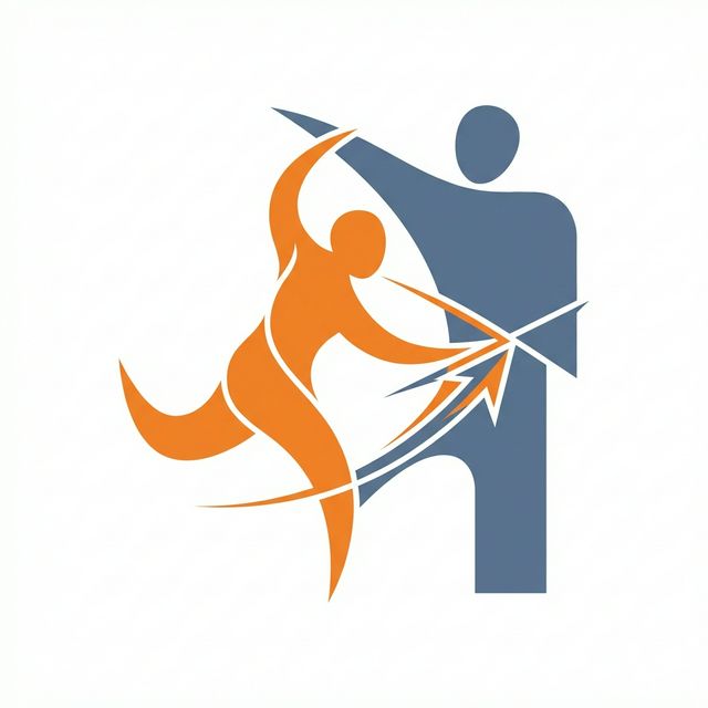 Judo silhouette executing a pivot throw representing strategic leverage