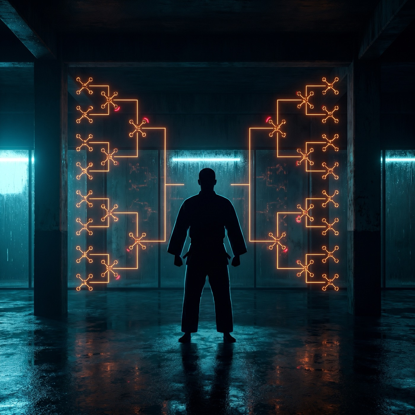 JobsJudo silhouette entering a compensation opportunity tournament bracket